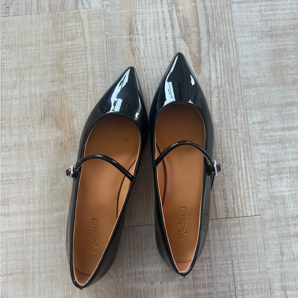 Madewell Black Patent Leather Heels